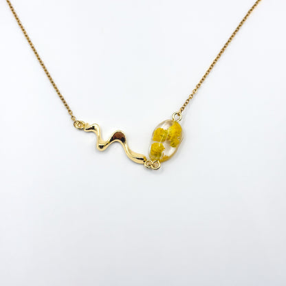 Limoncello Romance Liquid Pebble Ketting