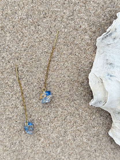 The Tide Crystal Mini Threader Earrings