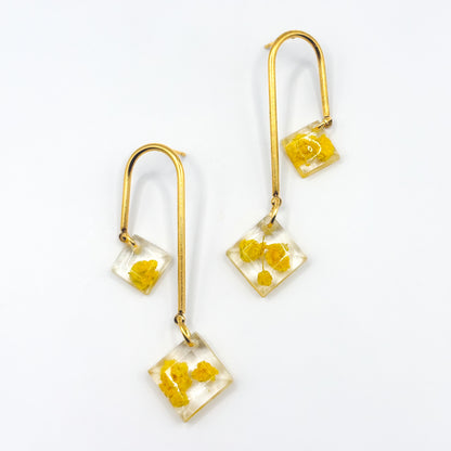 Limoncello Romance Asymmetric Arch Drop Earrings