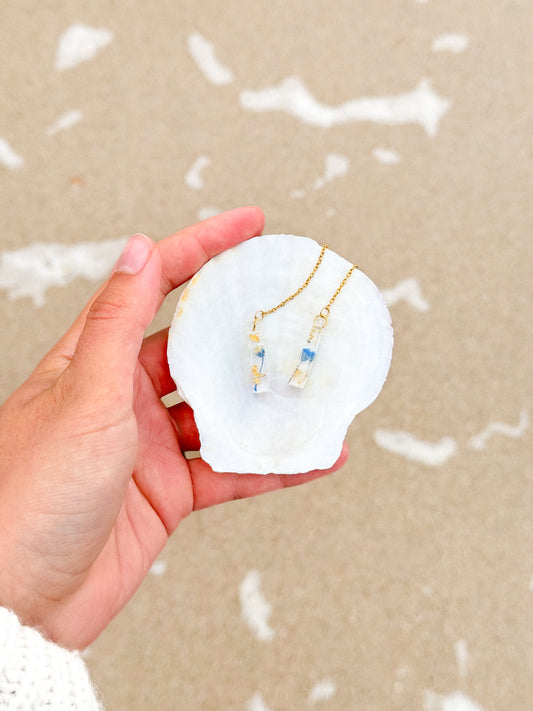 The Tide Linear Mini Threader Earrings