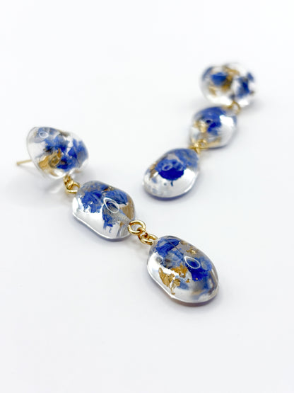 The Tide Small Pebble 3-Drop Earrings