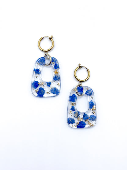 The Tide Square Hoop Earrings