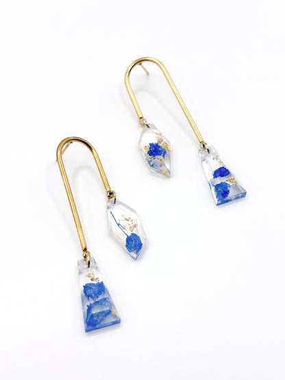 The Tide Asymmetric Arch Drop Earrings