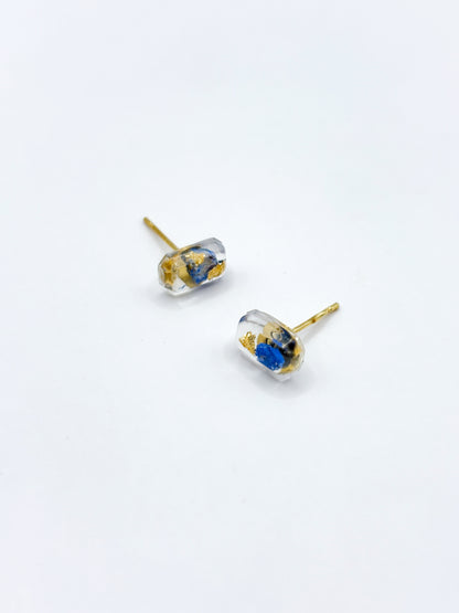 The Tide Emerald Cut Stud Earrings