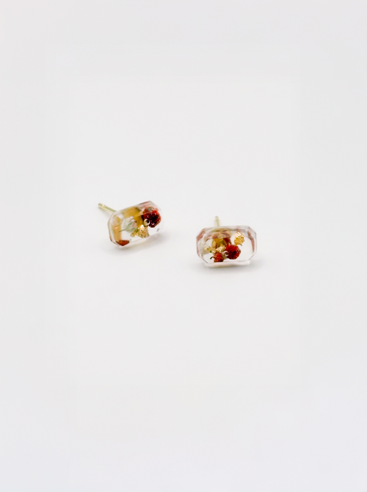 Mon Chéri Mini Emerald Cut Stud Earrings